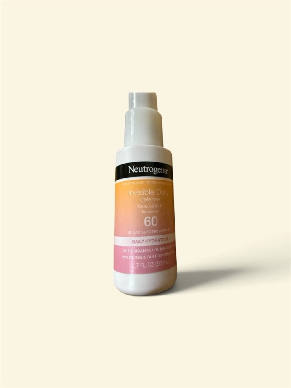 Neutrogena Invisible Defense Face Serum, SPF 60, Fragrance Free 1.7 fl. oz